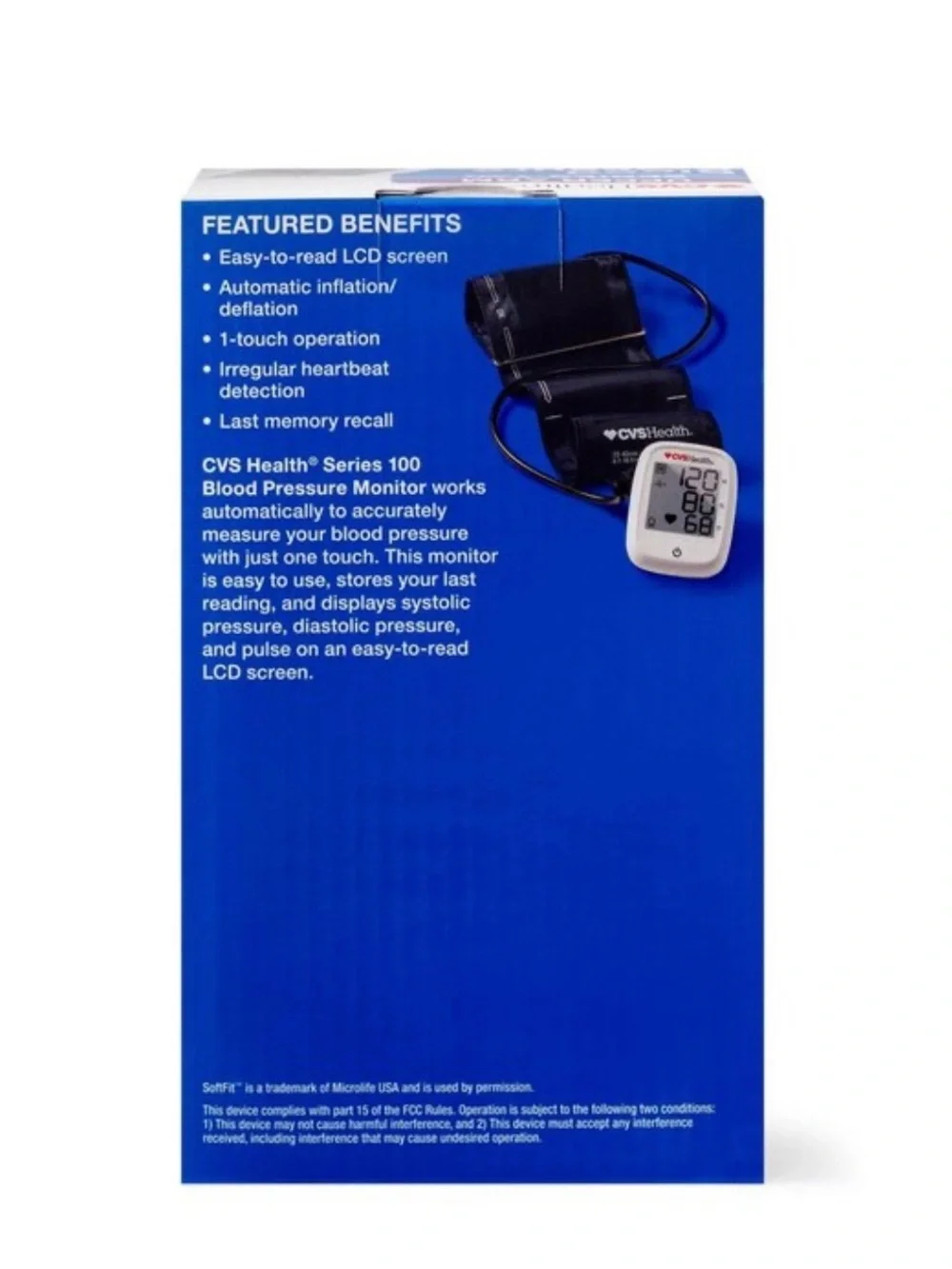 CVS Health Upper Arm Blood Pressure Monitor - series 100